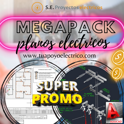 MEGAPACK DE PLANOS Y PROYECTOS ELECTRICOS 📚